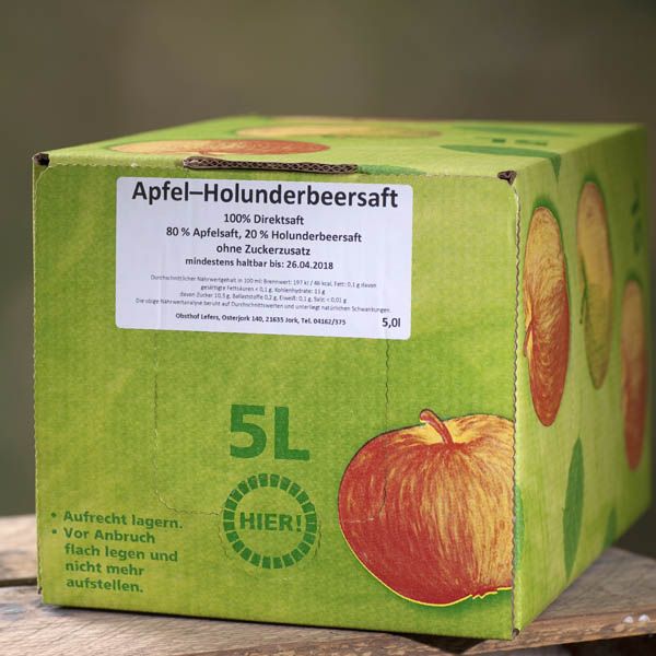 Apfel-Holunder Saft 5l